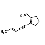 CAS 登录号：180725-15-9， 2-[(3E)-3-戊烯-1-炔-1-基]-1-环戊烯-1-甲醛