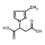 CAS 登录号：180741-28-0， 2-(3-甲基-1H-吡唑-1-基)琥珀酸