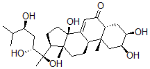 CAS#: 18089-44-6, (20R,22R,24S)-2beta,3beta,14alpha,20,22,24-Hexahydroxy-5beta-Cholesta-7-Ene-6-One