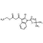 CAS#: 180922-72-9, 2-Methyl-2-Propanyl 2-Chloro-3-(3-Ethoxy-3-Oxopropanoyl)-1H-Indole-1-Carboxylate