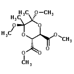 CAS#: 181586-74-3, Dimethyl (2R,3R,5R,6R)-5,6-Dimethoxy-5,6-Dimethyl-1,4-Dioxane-2,3-Dicarboxylate