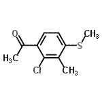 CAS 登录号：181997-71-7， 1-[2-氯-3-甲基-4-(甲硫基)苯基]乙酮