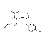 CAS 登录号：182114-34-7， N-(4-氰基-2-硝基苯基)-L-酪氨酸