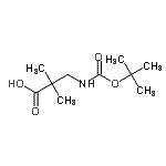 CAS#: 182486-32-4, 2,2-Dimethyl-3-({[(2-Methyl-2-Propanyl)Oxy]Carbonyl}Amino)Propanoic Acid