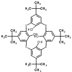 CAS#: 182496-55-5, 5,11,17,23-Tetrakis(2-Methyl-2-Propanyl)-2,8,14,20-Tetrathiapentacyclo[19.3.1.1<Sup>3,7</Sup>.1<Sup>9,13</Sup>.1<Sup>15,19</Sup>]Octacosa-1(25),3(28),4,6,9(27),10,12,15(26),16,18,21,23-Dodecaene-25,26,27,28-Tetrol
