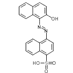 CAS 登录号：18268-54-7， 4-[(E)-(2-羟基-1-萘基)偶氮]-1-萘磺酸