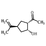 CAS 登录号：182700-02-3， 1-[(1S,2R,4S)-2-羟基-4-异丙烯基环戊基]乙酮