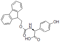 CAS 登录号：182883-41-6， (S)-alpha-[[(9H-芴-9-基甲氧基)羰基]氨基]-4-羟基-苯乙酸