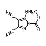 CAS#: 182924-38-5, Methyl 5-Amino-3,4-Dicyano-1H-Pyrazole-1-Carboxylate
