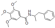 CAS 登录号：18341-14-5， 3,4,5-三甲氧基-N-(alpha-甲基苯乙基)苯甲酰胺