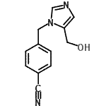 CAS 登录号：183500-36-9， 4-{[5-(羟基甲基)-1H-咪唑-1-基]甲基}苯甲腈