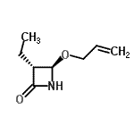 CAS 登录号：183508-69-2， (3R,4R)-4-(烯丙氧基)-3-乙基-2-氮杂环丁酮