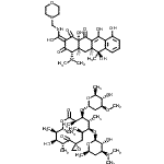CAS#: 18353-77-0, (2E,4S,4aS,5aS,6S,12aS)-4-(Dimethylamino)-6,10,11,12A-Tetrahydroxy-2-{Hydroxy[(4-Morpholinylmethyl)Amino]Methylene}-6-Methyl-4A,5A,6,12A-Tetrahydro-1,3,12(2H,4H,5H)-Tetracenetrione - (3R,5R,6S,7R,8R,1 1R,12S,13R,14S,15R)-6-Hydroxy-5,7,8,11,13,15-Hexamethyl-4,10-Dioxo-14-{[3,4,6-Trideoxy-3-(Dimethylamino)-beta-D-Xylo-Hexopyranosyl]Oxy}-1,9-Dioxaspiro[2.13]Hexadec-12-Yl 2,6-Dideoxy-3-O-Methyl-alpha-L -Arabino-Hexopyranoside (1:1)