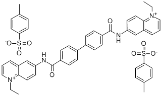 CAS#: 18355-50-5, 6,6'-(4,4'-Biphenylylenebis(Carbonylimino))Bis(1-Ethylquinolinium) Ditosylate