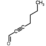 CAS 登录号：1846-67-9， 2-庚炔醛
