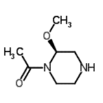 CAS 登录号：184832-00-6， 1-[(2S)-2-甲氧基-1-哌嗪基]乙酮