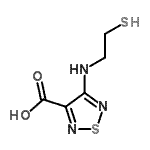CAS 登录号：185116-26-1， 4-[(2-巯基乙基)氨基]-1,2,5-噻二唑-3-羧酸