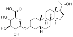 CAS 登录号：1852-49-9， 3alpha,20alpha-二羟基-5beta-孕甾烷 3-葡糖苷酸