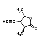 CAS 登录号：185246-59-7， (3S,4R,5S)-4-乙炔基-3,5-二甲基二氢-2(3H)-呋喃酮