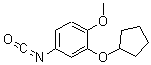 CAS 登录号：185300-51-0， 2-(环戊基氧基)-4-异氰酸-1-甲氧基-苯