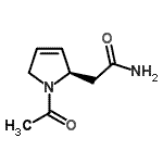 CAS 登录号：185410-96-2， 2-[(2R)-1-乙酰基-2,5-二氢-1H-吡咯-2-基]乙酰胺