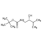 CAS#: 185426-14-6, 2-Methyl-2-Propanyl [(2R)-2-Hydroxy-3-Methylbutyl]Carbamate