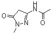 CAS 登录号：185451-37-0， N-(4,5-二氢-1-甲基-5-氧代-1H-吡唑-3-基)-乙酰胺