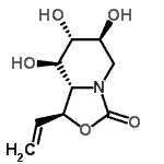 CAS#: 185533-43-1, (1S,6S,7R,8R,8aS)-6,7,8-Trihydroxy-1-Vinylhexahydro[1,3]Oxazolo[3,4-a]Pyridin-3-One