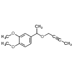 CAS 登录号：185676-84-0， 4-[1-(2-丁炔-1-基氧基)乙基]-1,2-二甲氧基苯