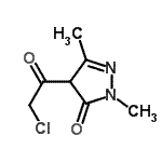CAS 登录号：185746-06-9， 4-(氯乙酰基)-2,5-二甲基-2,4-二氢-3H-吡唑-3-酮
