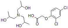 CAS 登录号：18584-79-7， 三异丙醇胺 2,4-二氯苯氧基乙酸盐