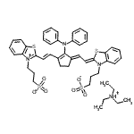 CAS#: 185840-01-1, N,N-Diethylethanaminium 3-[(2Z)-2-{(2E)-2-[2-(Diphenylamino)-3-{(E)-2-[3-(3-Sulfonatopropyl)-1,3-Benzothiazol-3-Ium-2-Yl]Vinyl}-2-Cyclopenten-1-Ylidene]Ethylidene}-1,3-Benzothiazol-3(2H)-Yl]-1-Propane Sulfonate