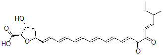 CAS#: 185846-15-5, (2R,3R,5S)-3-Hydroxy-5-[(1E,3E,5E,7E,9E,11E,15E)-17-Methyl-13,14-Dioxononadeca-1,3,5,7,9,11,15-Heptaenyl]Oxolane-2-Carboxylic Acid