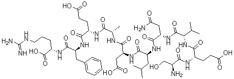 CAS 登录号：186142-28-9， L-丝氨酰-L-alpha-谷氨酰-L-缬氨酰-L-天冬氨酰胺酰-L-亮氨酰-L-alpha-天冬氨酰-L-丙氨酰-L-alpha-谷氨酰-L-苯丙氨酰-L-精氨酸