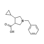 CAS#: 186203-60-1, 1-Benzyl-4-Cyclopropyl-3-Pyrrolidinecarboxylic Acid