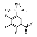CAS#: 186315-89-9, Trimethyl(2,3,4-Trifluoro-5-Nitrophenyl)Silane