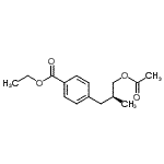 CAS#: 186344-99-0, Ethyl 4-[(2S)-3-Acetoxy-2-Methylpropyl]Benzoate