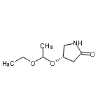 CAS 登录号：186429-12-9， (4S)-4-(1-乙氧基乙氧基)-2-吡咯烷酮
