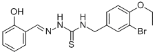 CAS#: 186453-56-5, 1-[(3-Bromo-4-Ethoxyphenyl)Methyl]-3-[[(E)-(6-Oxo-1-Cyclohexa-2,4-Dienylidene)Methyl]Amino]Thiourea