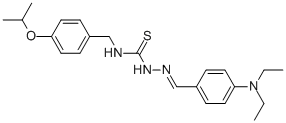 CAS#: 186453-62-3, 3-[(4-Diethylaminophenyl)Methylideneamino]-1-[(4-Propan-2-Yloxyphenyl)Methyl]Thiourea