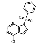 CAS 登录号：186519-89-1， 4-氯-7-(苯磺酰基)-7H-吡咯并[2,3-d]嘧啶