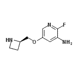 CAS 登录号：186590-44-3， 5-[(2R)-2-氮杂环丁基甲氧基]-2-氟-3-吡啶胺