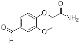 CAS 登录号：186685-89-2， 2-(4-甲酰基-2-甲氧基苯氧基)乙酰胺