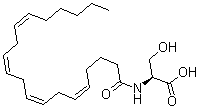 CAS 登录号：187224-29-9， N-[(5Z,8Z,11Z,14Z)-1-氧代-5,8,11,14-二十碳四烯-1-基]-L-丝氨酸