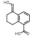 CAS 登录号：187389-78-2， (5E)-5-(羟基亚胺)-5,6,7,8-四氢-1-萘甲酸