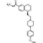 CAS 登录号：187665-60-7， (1S)-1-{2-[4-(4-甲氧基苯基)-1-哌嗪基]乙基}-N-甲基-3,4-二氢-1H-异苯并吡喃-6-甲酰胺