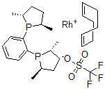 CAS 登录号：187682-63-9， (-)-1,2(2R,5R)-2,5-(二甲基磷杂环戊烷基)苯(环辛二烯)铑(I)三氟甲烷磺酸盐