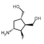 CAS 登录号：187877-89-0， [(1S,2S,3R,4R)-4-氨基-3-氟-1,2-环戊烷二基]二甲醇