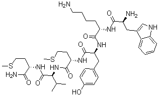 CAS#: 187986-11-4, L-Tryptophyl-L-Lysyl-L-Tyrosyl-L-Methionyl-L-Valyl-L-Methioninamide
