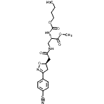 CAS 登录号：188016-51-5， 甲基N-(丁氧羰基)-3-({[(5R)-3-(4-氰基苯基)-4,5-二氢-1,2-恶唑-5-基]乙酰基}氨基)-L-丙氨酸酯
